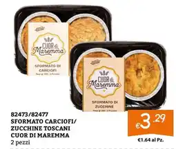 Zona Sformato carciofi/zucchine toscani cuor di maremma offerta