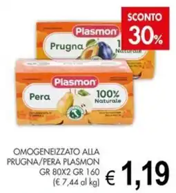 PrestoFresco Omogeneizzato alla prugna/pera Plasmon offerta