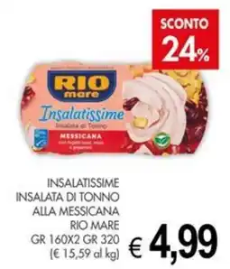 PrestoFresco Insalatissime insalata di tonno alla messicana rio mare offerta