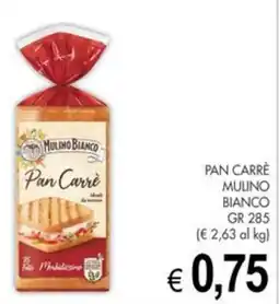 PrestoFresco Pan Carrè Mulino Bianco offerta