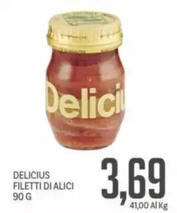 Supermercati Piccolo Delicius filetti di alici offerta