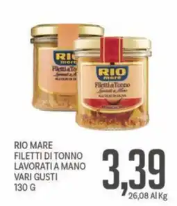 Supermercati Piccolo Rio Mare filetti di tonno lavorati a mano offerta