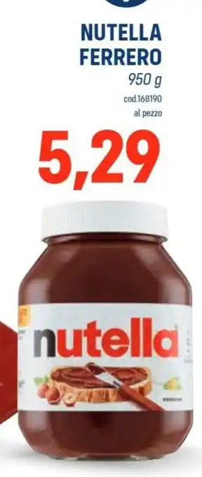 Talento Professional Store Nutella Ferrero offerta