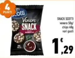 Conad Snack Scotti Venere offerta
