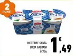 Conad Ricottine Santa Lucia Galbani offerta