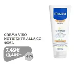 Iperbimbo Mustela crema viso nutriente alla cc offerta