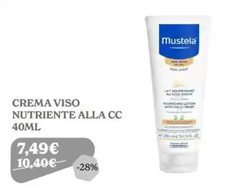Mustela crema viso nutriente alla cc
