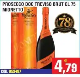 Immenso Cash Prosecco Doc Treviso Brut Mionetto offerta