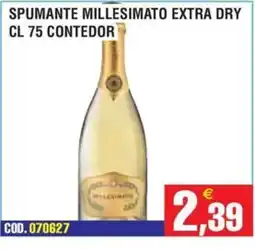 Immenso Cash Spumante millesimato extra dry offerta
