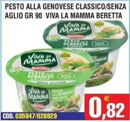Immenso Cash Pesto alla genovese classico senza aglio Viva la Mamma offerta