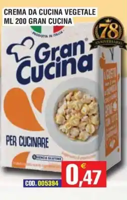 Immenso Cash Crema da cucina vegetale Gran Cucina offerta