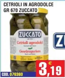 Immenso Cash Cetrioli agrodolci Zuccato offerta