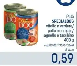 Talento Professional Store Patè Special Dog vitello e verdure/ pollo e coniglio/ agnello e tacchino offerta