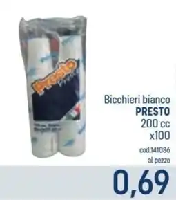 Talento Professional Store Bicchieri bianco Presto offerta