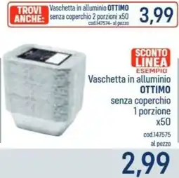 Talento Professional Store Vaschetta in alluminio Ottimo senza coperchio offerta