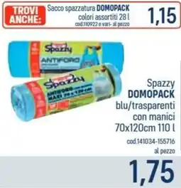 Talento Professional Store Spazzy Domopack blu/trasparenti con manici offerta