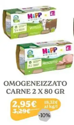 Iperbimbo HiPP biologico omogeneizzato carne offerta