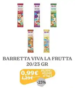 Iperbimbo Barretta Viva la Frutta Hipp offerta