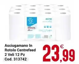 Centro Cash Asciugamano In Rotolo Centrefeed offerta