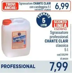 Talento Professional Store Sgrassatore professional Chante Clair classica offerta