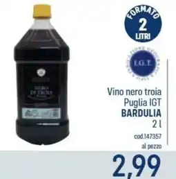 Talento Professional Store Vino nero troia Puglia IGT Bardulia offerta