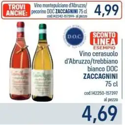 Talento Professional Store Vino cerasuolo d'Abruzzo/trebbiano bianco DOC Zaccagnini offerta