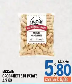 Gruppo Pascar McCain Crocchette di patate offerta