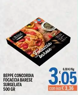 Gruppo Pascar Beppe Concordia Focaccia Barese offerta