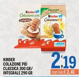 Gruppo Pascar Kinder Colazione Più offerta