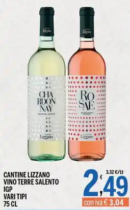 Gruppo Pascar Cantine Lizzano Vino Terre Salento IGP Vari Tipi offerta