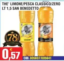 Immenso Cash The' Limone/Pesca Classico/Zero San Benedetto offerta