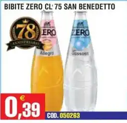 Immenso Cash Bibite zero San Benedetto offerta