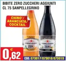 Immenso Cash Bibite zero zuccheri aggiunti Sanpellegrino offerta