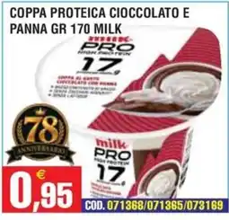 Immenso Cash Coppa proteica cioccolato e panna milk pro offerta