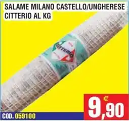 Immenso Cash Salame milano castello/ungherese citterio offerta