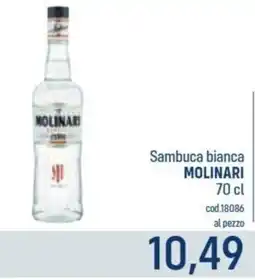 Talento Professional Store Sambuca bianca Molinari offerta