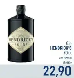 Talento Professional Store Gin Hendrick's offerta