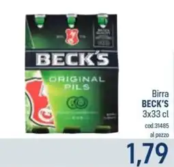 Talento Professional Store Birra Beck's offerta