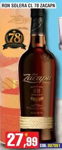 Immenso Cash Ron Solera Zacapa offerta