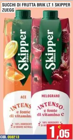 Immenso Cash Succhi di frutta brik skipper zuegg offerta