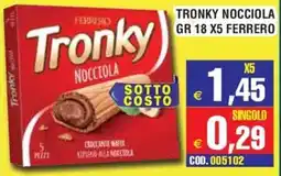 Immenso Cash Tronky nocciola ferrero offerta