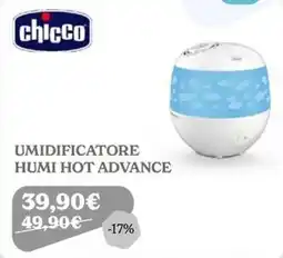 Iperbimbo Chicco umidificatore humi hot advance offerta