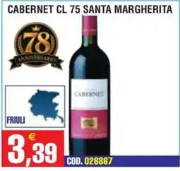 Immenso Cash Cabernet cl 75 santa margherita offerta