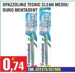 Immenso Cash Spazzolino tecnico clean medio/duro Mentadent offerta