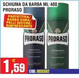 Immenso Cash Schiuma da barba Proraso offerta