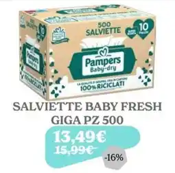 Iperbimbo Salviette baby fresh Pampers offerta