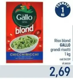 Talento Professional Store Riso blond Gallo grandi risotti offerta