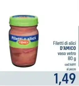 Talento Professional Store Filetti di alici D'Amico offerta