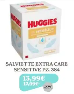 Iperbimbo Huggies salviette extra care sensitive offerta