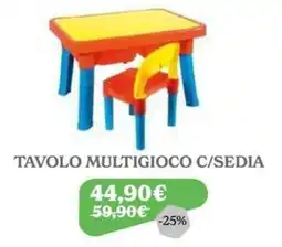 Iperbimbo Tavolo multigioco c/sedia offerta